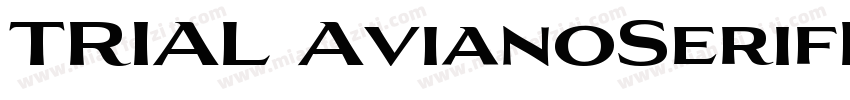 TRIAL AvianoSerifBold字体转换